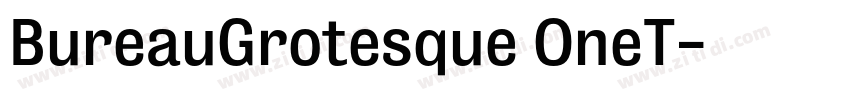 BureauGrotesque OneT字体转换